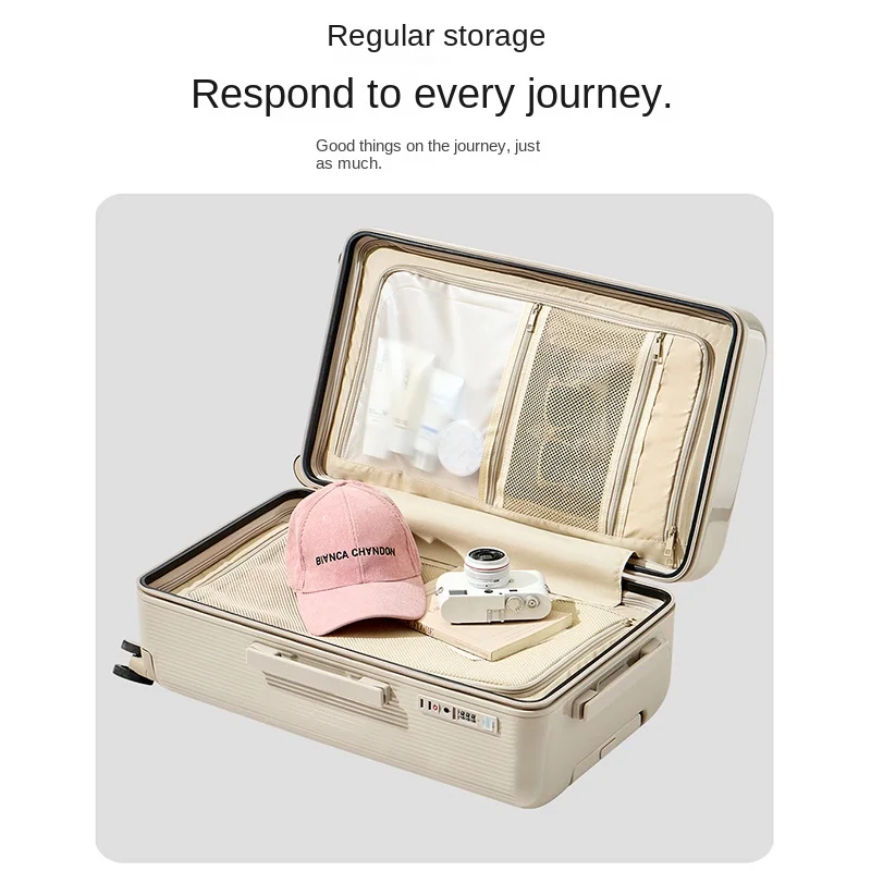 Luggage Suitcase Zipper 20-26 Inch Large Capacity Trolley Case Combination Lock Suitcase Silent Multi-Directional Wheels