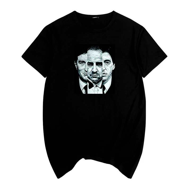 god father Robert de Marlon Brando Al Pacino Actor Summer print T-shirt Cotton Men T shirt New women TEE