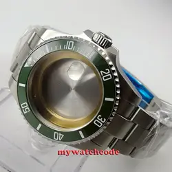 43mm sapphire glass green ceramic bezel Watch Case fit ETA 2824 2836 MOVEMENT 64