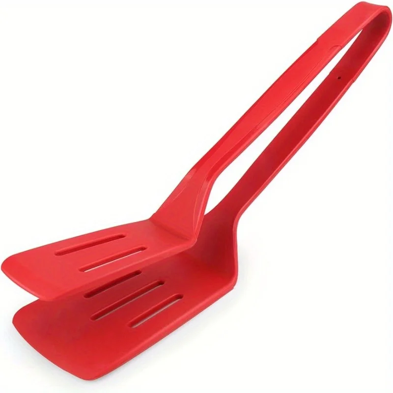 1pc Silicone Kitchen Tongs, 11 Inch Premium Barbecue Clamp, Multipurpose BBQ Clamp Spatula For Gripper Bread Clip/Fried Steak Cl