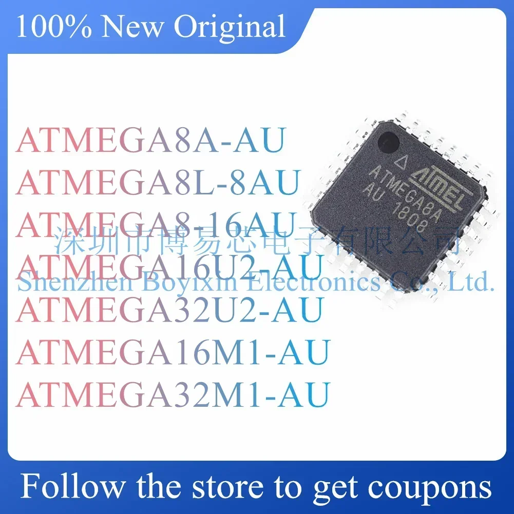 

NEW ATMEGA8A-AU ATMEGA8L-8AU ATMEGA8-16AU ATMEGA16U2-AU ATMEGA32U2-AU ATMEGA16M1-AU ATMEGA32M1-AU.