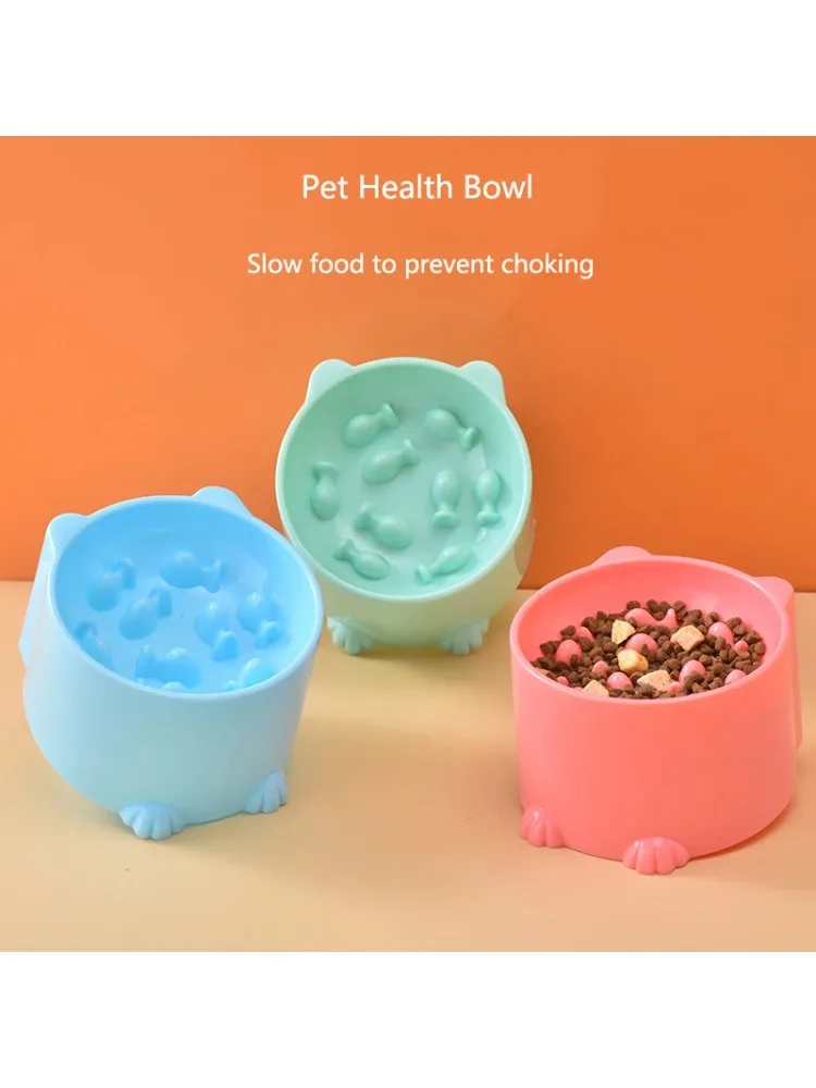 Slow Feeder honden- en kattenvoederbak, anti-verstikking & nekondersteunend ontwerp - puzzelvoederbak voor snelle eetjes, huisdierbenodigdheden om opgezwollen buik te voorkomen - afbeelding 2