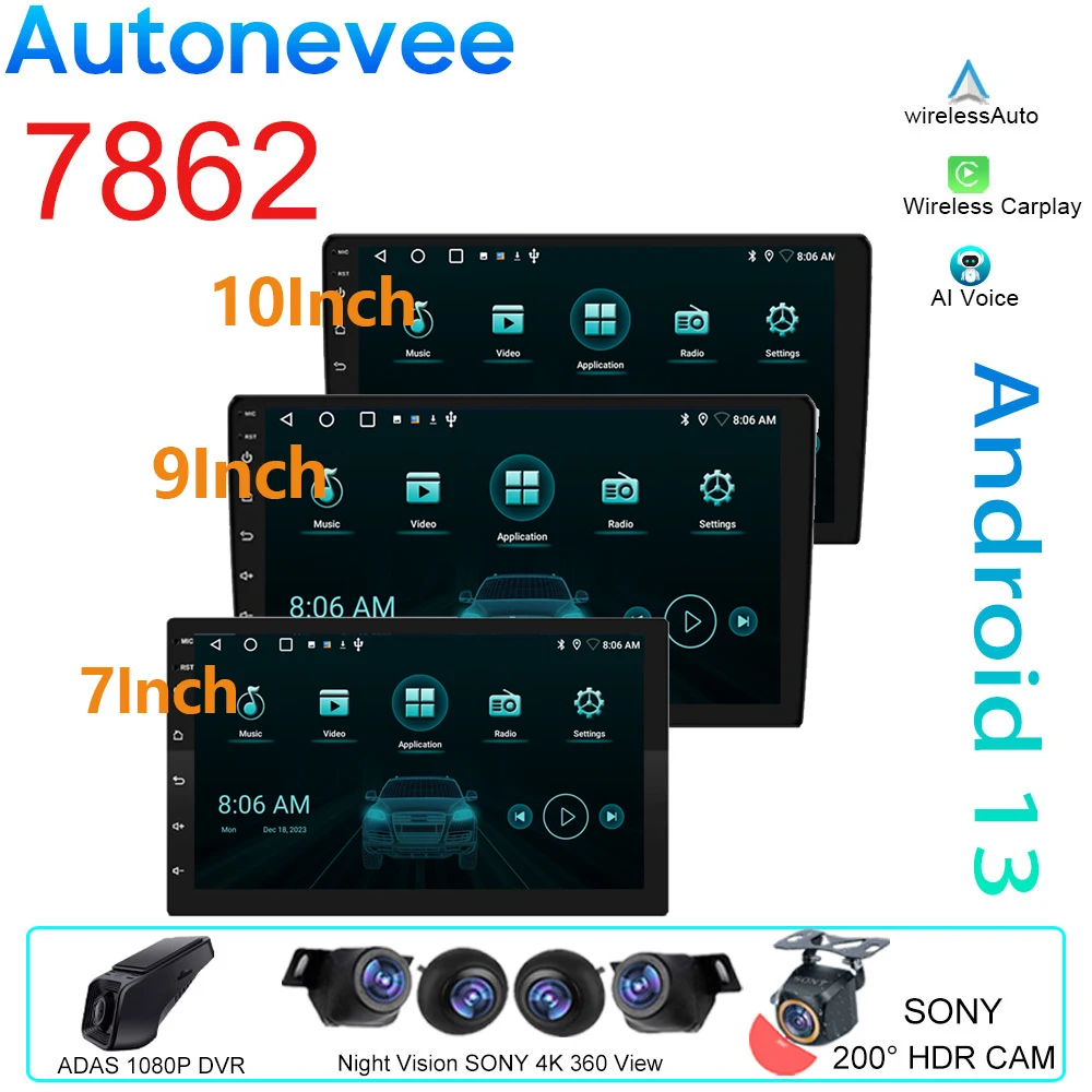 

Android 11 Car Radio Autoradio 32G 2 Din 7"/9"/10" Universal WIFI GPS Car Audio Multimedia Player For Hyundai Nissan Toyota Kia