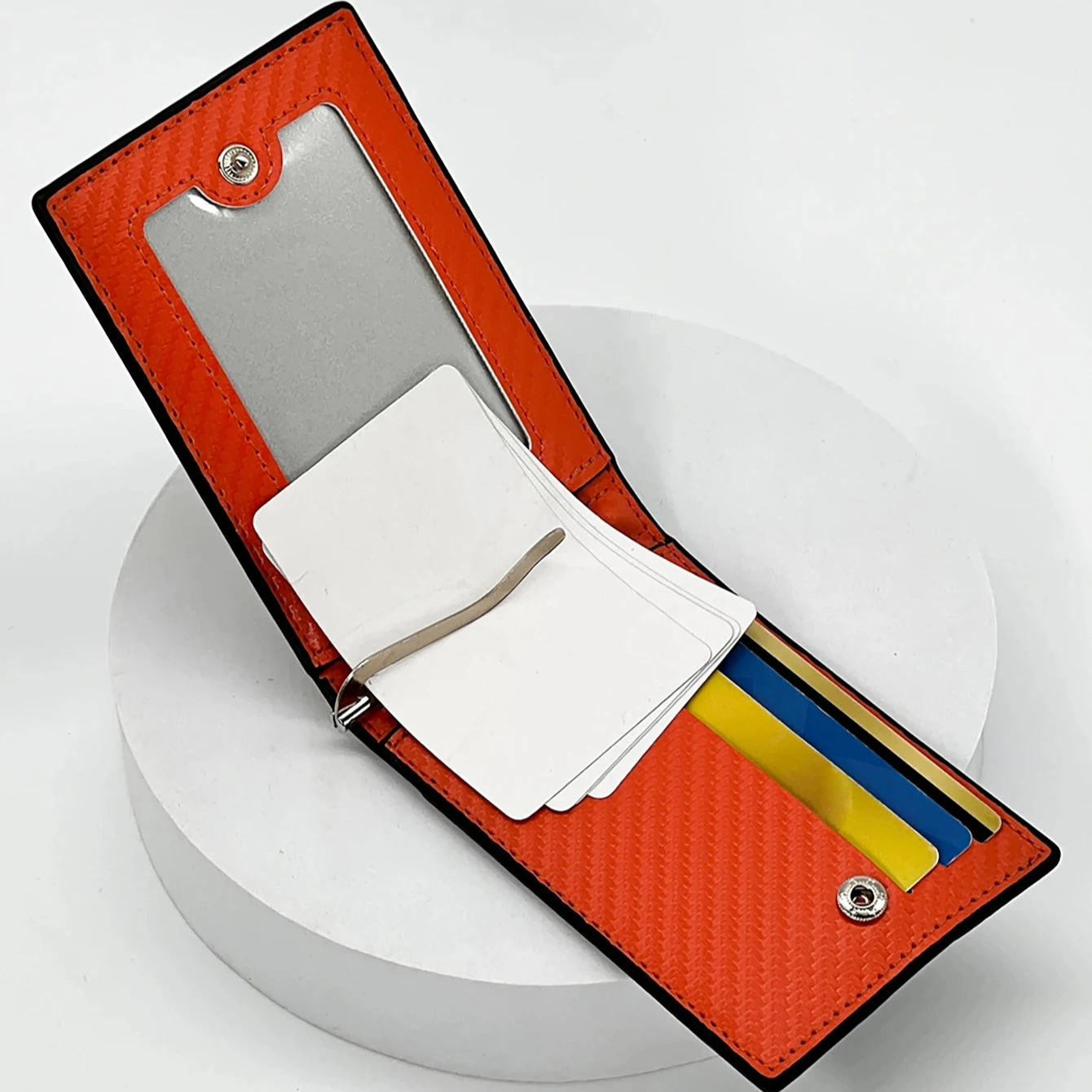 Ультратонкий зажим для денег из углеродного волокна, модный и простой держатель для карт, удобный для пригородных поездок, портативный мини-многофункциональный кошелек для карт