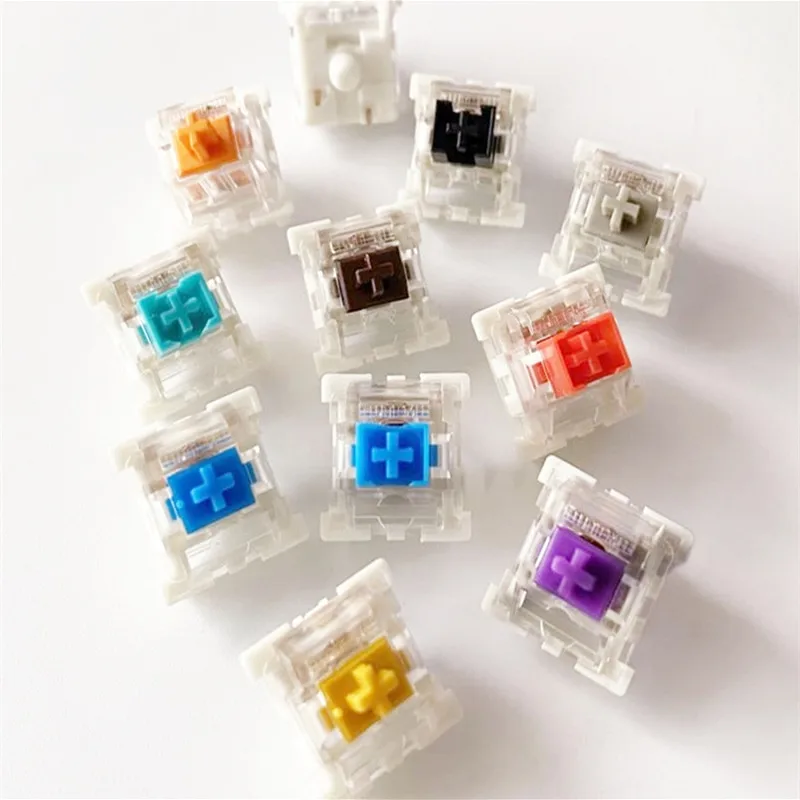 Outemu Dustproof Switch RGB 3 Pin Linear Clicky Tactile Brown Red Blue Purple Black MX Swithes For Mechanical Keyboard