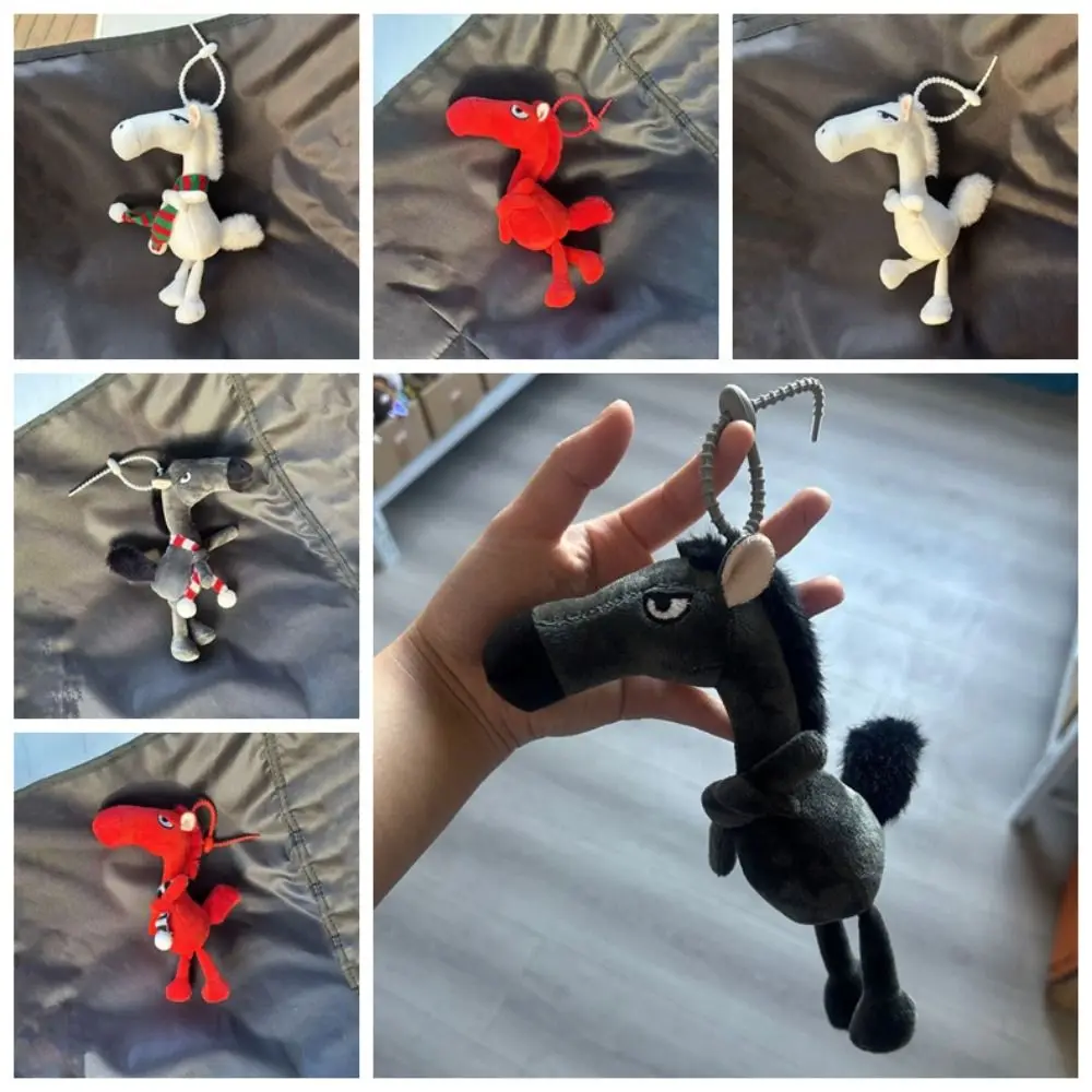 

Exquisite Cartoon Horse Keychain Craftsmanship Fantasy Style Funny Horse Pendent Stuffed Ornaments Pony Children