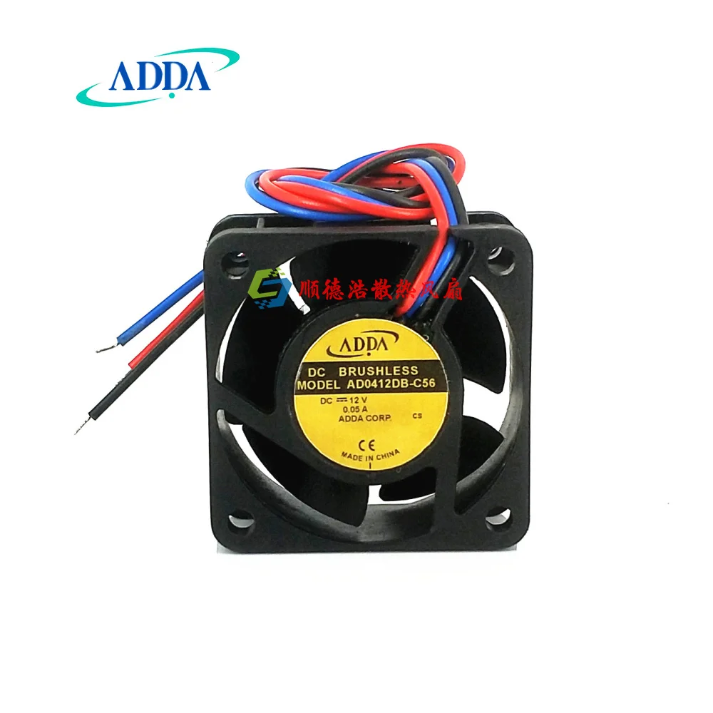 

ADDA AD0412DB-C56 DC 12V 0.05A 40x40x20mm 3-Wire Server Cooling Fan