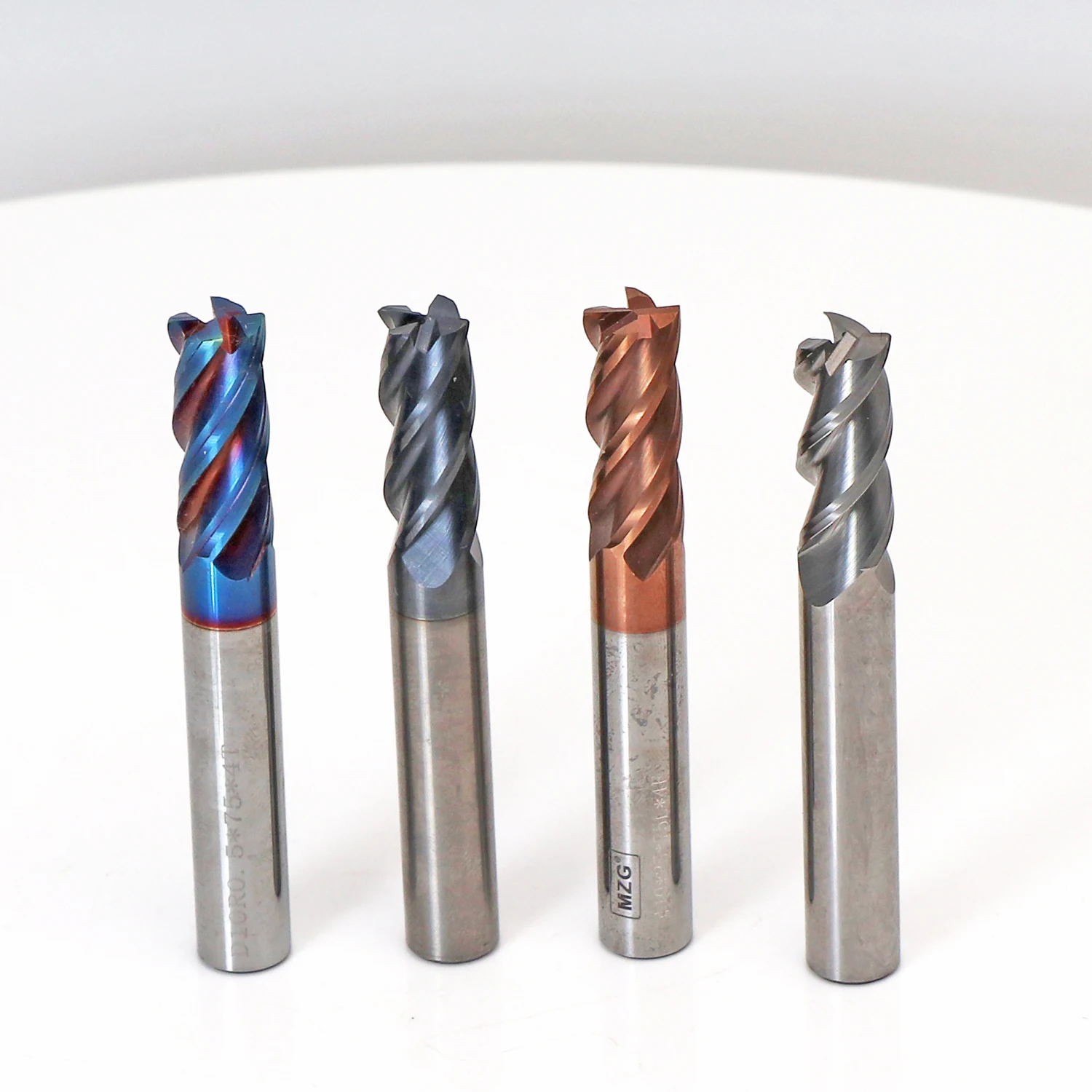 MOSASK 4Flutes Carbide end mill 1 2 3 4 5 6 8 10 12 14 16 18 20mm Milling Cutter Cutting Iron Cutter CNC Maching EndMill