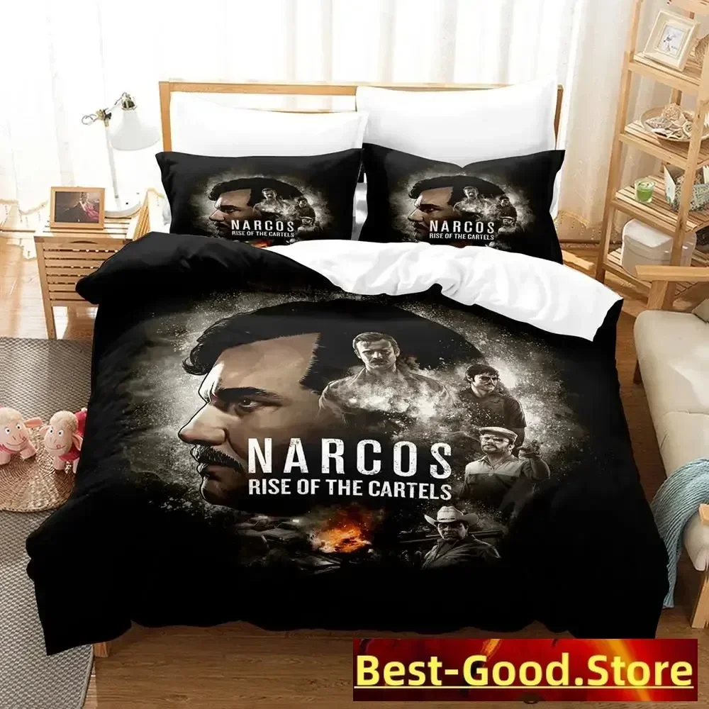 

2023 Narcos Bedding Set Single Twin Full Queen King Size Bed Set Adult Kid Bedroom Duvetcover Sets New Anime parure de lit Bed