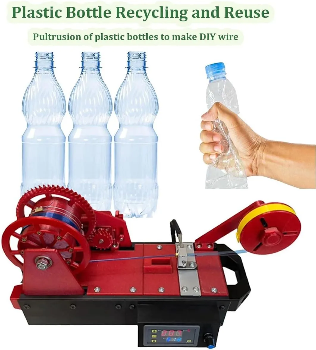 Desktop 3 D Printer Filament Maker hine Pultruded Extruder for Plastic Bottles DIY Compatible Wide Voltage -
