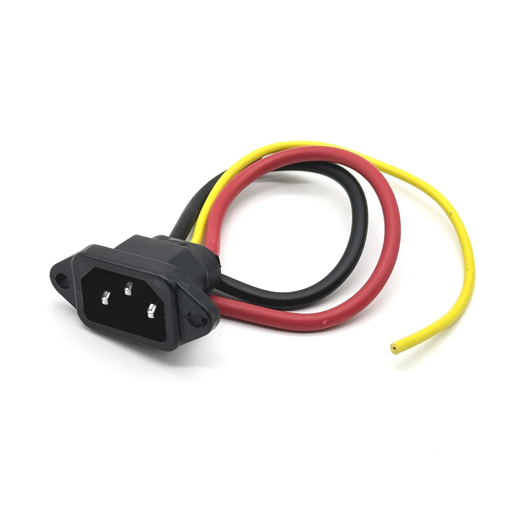 Batterieanschlussstecker, drei vertikale Ladebuchsen, Winkelstück mit Drähten, 10A-Kabel für 36V 48V Universal E-Bike Scooter – Detail 13