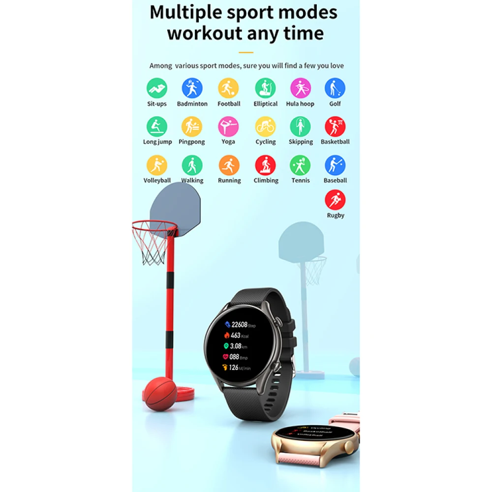 สร้อยข้อมือออกกำลังกาย kt60ผู้หญิงสายรัดข้อมือวัดสุขภาพสมาร์ทวอท์ช smartwatch olahraga ผู้ชาย