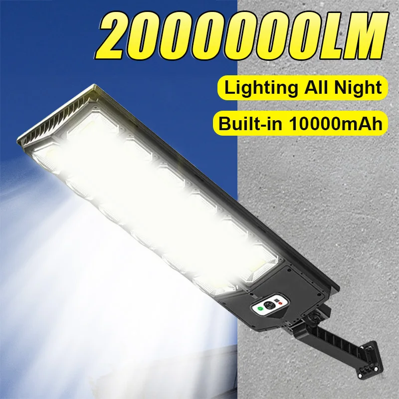 

Powerful Solar LED Lamp 2000000LM Outdoor Solar Garden Lights With Motion Sensor Sunlight Super Bright Solar Lantern For Patio