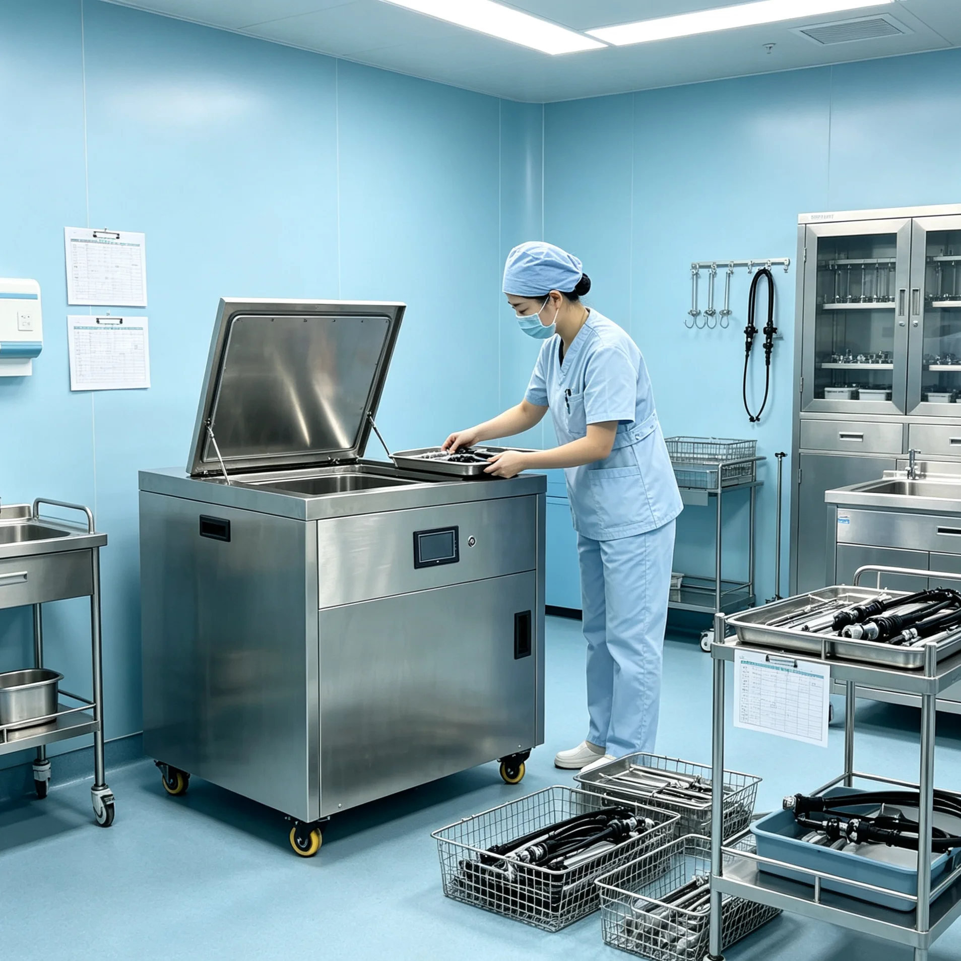 Hot Sale Professional100L Medical Ultrasonic Cleaner Stainless Steel Ultrasonic Cleaning Machine Factory Direct