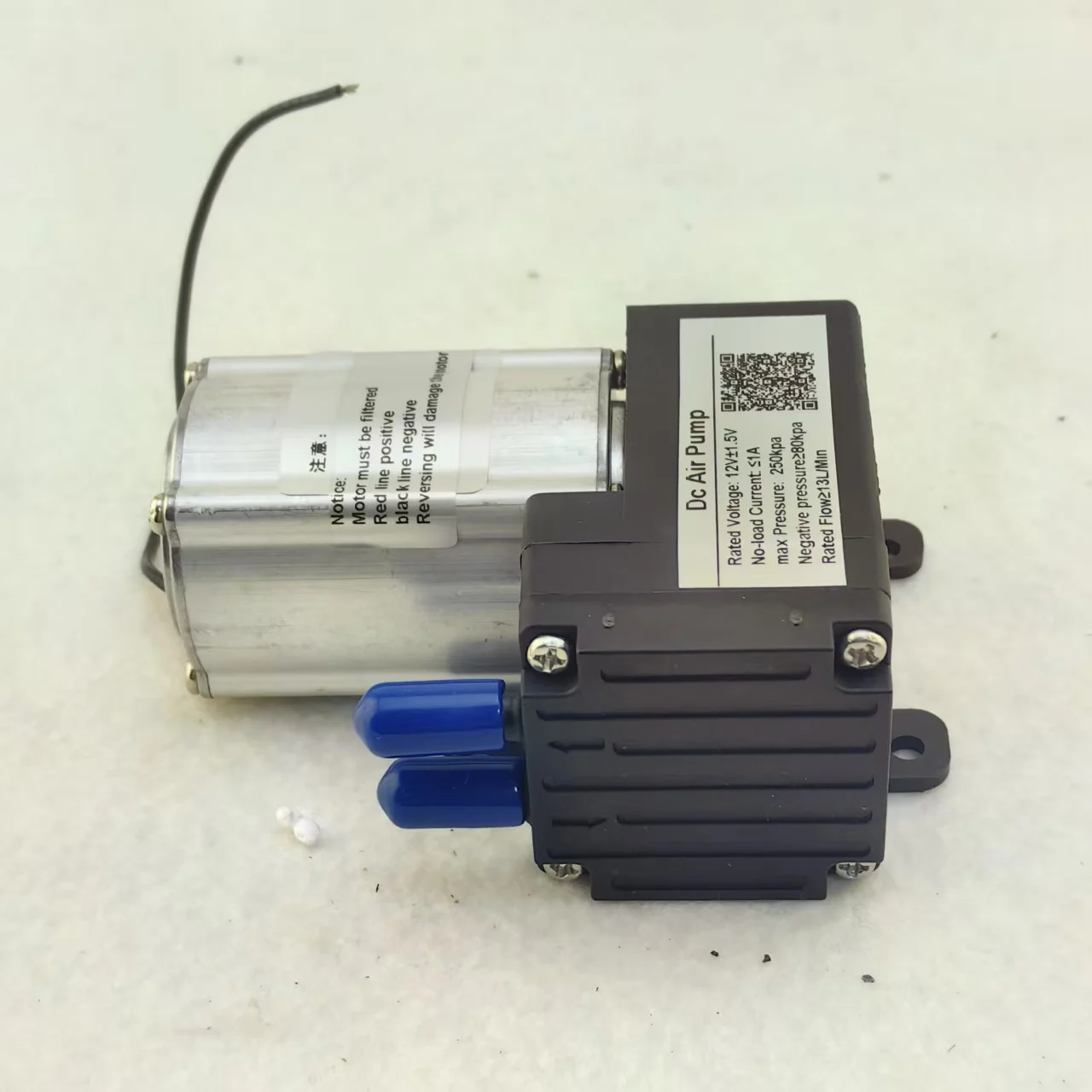 

2.5 bar positive pressure mini brushless air pump 12L/Min dc diaphragm vacuum pump max negative pressure 80kpa