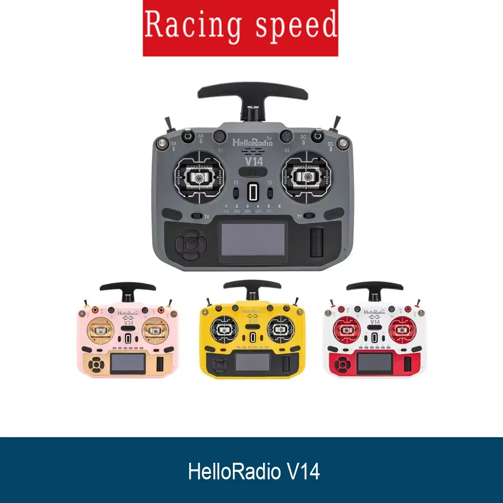 

HelloRadio V14 MAX R9/MAX/PRO ELRS Левый пульт дистанционного управления Многопротокольный FPV с открытым исходным кодом Высокочастотная головка EDGTX Прошивка