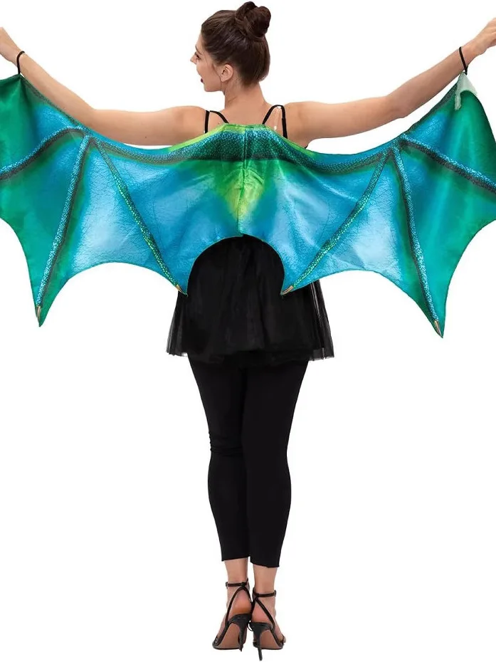 2025 een Costume viola con ali di corno di drago per le donne Halloween Carnevale Abiti alla moda Formato adulto Festival transfrontaliero