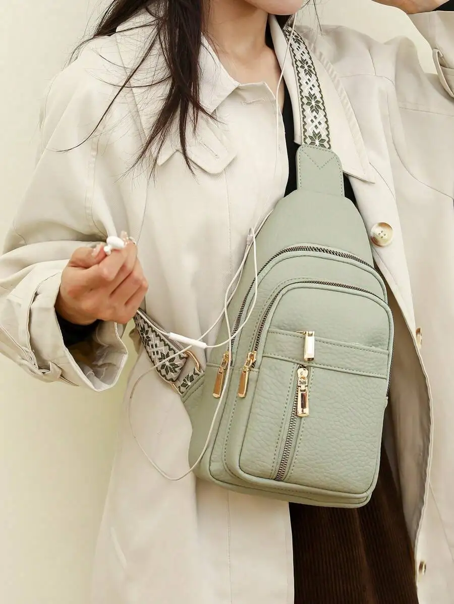 

Trendy Designer Leather Handbag Versatile Women Daily Shoulder Crossbody Bag