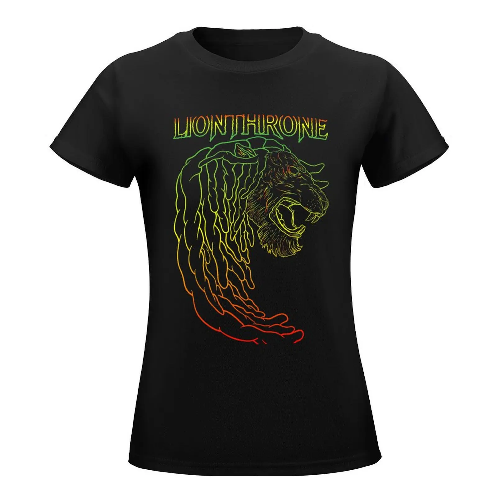 Rasta Lion icon T-Shirt kawaii clothes shirts graphic tees workout shirts for Women loose fit