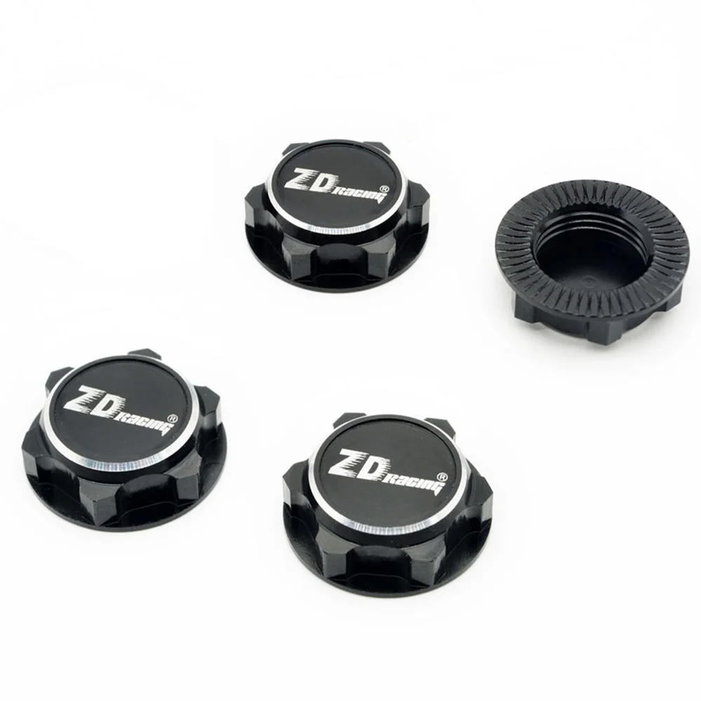 ZD 4Pcs Metal 17mm Hex Wheel Nuts Dustproof for 1/8 Traxxas X-Maxx Summit E-Revo ARRMA 1/7 ZD Racing EX-07 EX07 RC Car,C