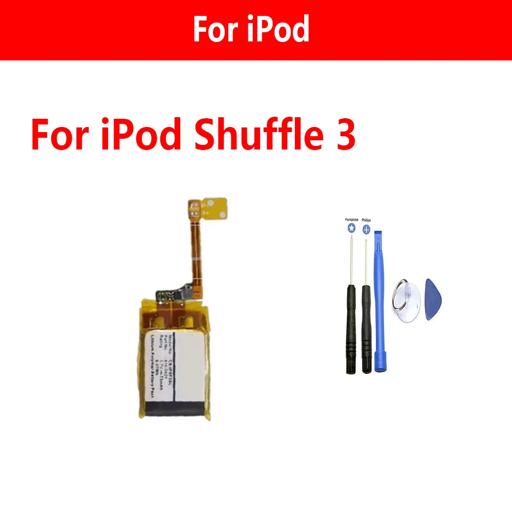 ISUNOO Ersatzakku für iPod Shuffle 1 2 3 4 5 6 7 1. 2. 3. 4. 5. 6. Generation 616-0274 616-0278 A1112 A1373 A1204 A1271 – Detail 4