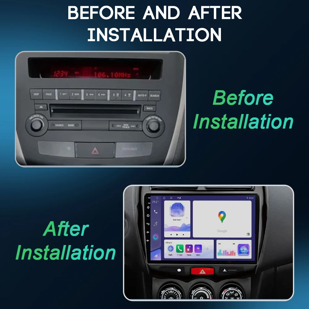 أندرويد 15 لميتسوبيشي ASX 1 2010 - 2016 2K QLED أندرويد راديو دي كوتش reproductor de video الوسائط المتعددة نظام تحديد المواقع estreo CarPlay