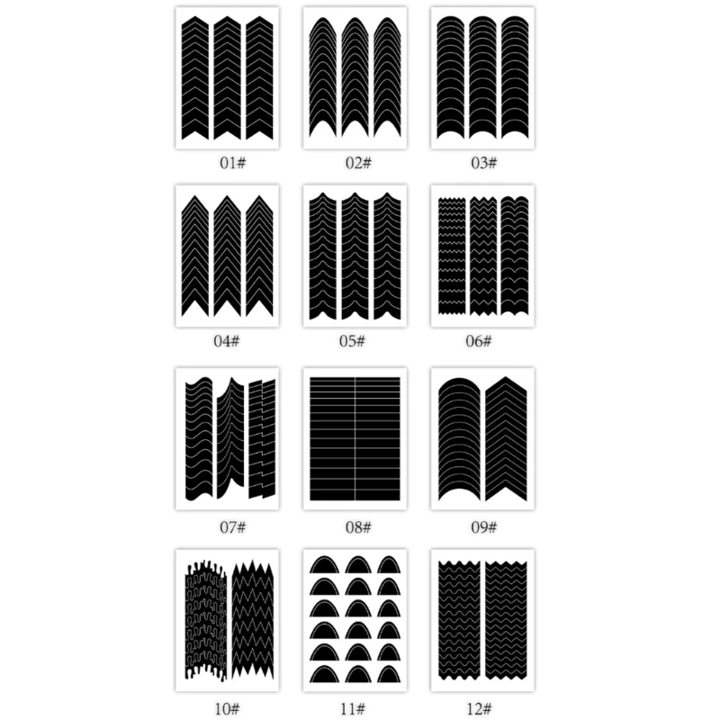 Q1QD Self-Adhesive DIY French Tips for Various Occasions and Shapes