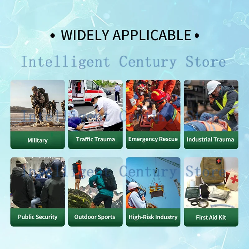 

Trauma Z-Fold Soluble Hemostatic Kaolin Gauze Combat Medical Wound Dressing Emergency For Ifak Tactical Outdoor First Aid Kit