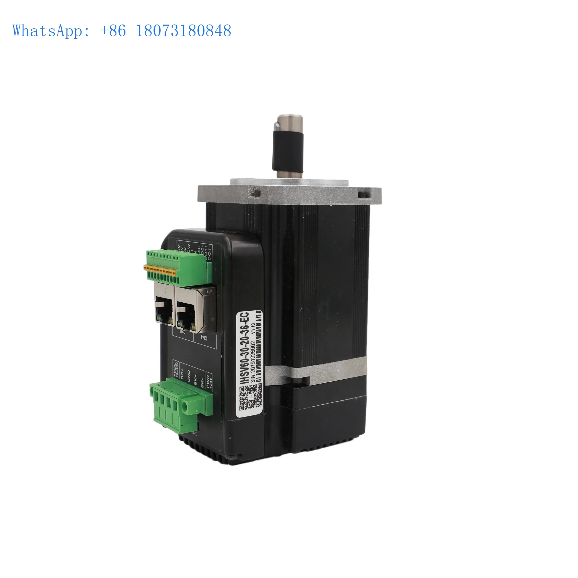 iHSV60-30-20-36-EC Nema24 8.5A 3 phase 200W 3000rpm Ethercat integrated servo motor with driver