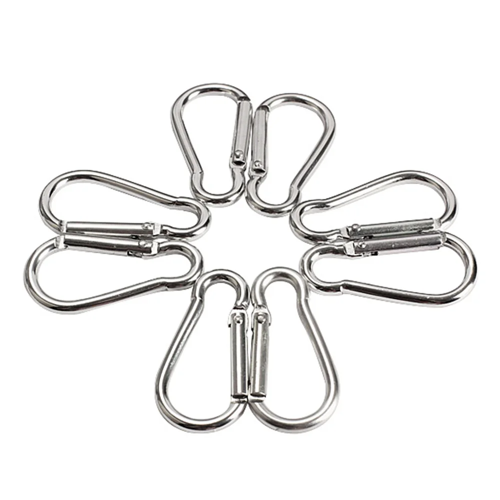 20pcs Carabiner Snap Hooks Alluminum Alloy Carabiner Clip Lightweight Quickly Attached Fixing for Outdoor Camping