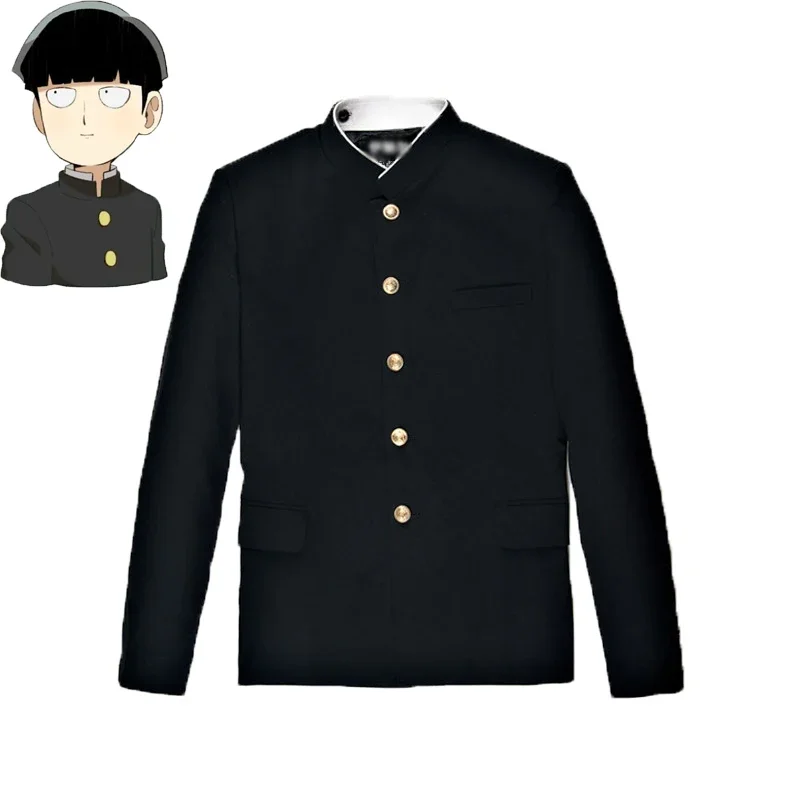 

Mob Psycho 100 Mobu Saiko Hyaku Kageyama Shigeo Cosplay Costume Black Gakuran Suits S-4XL