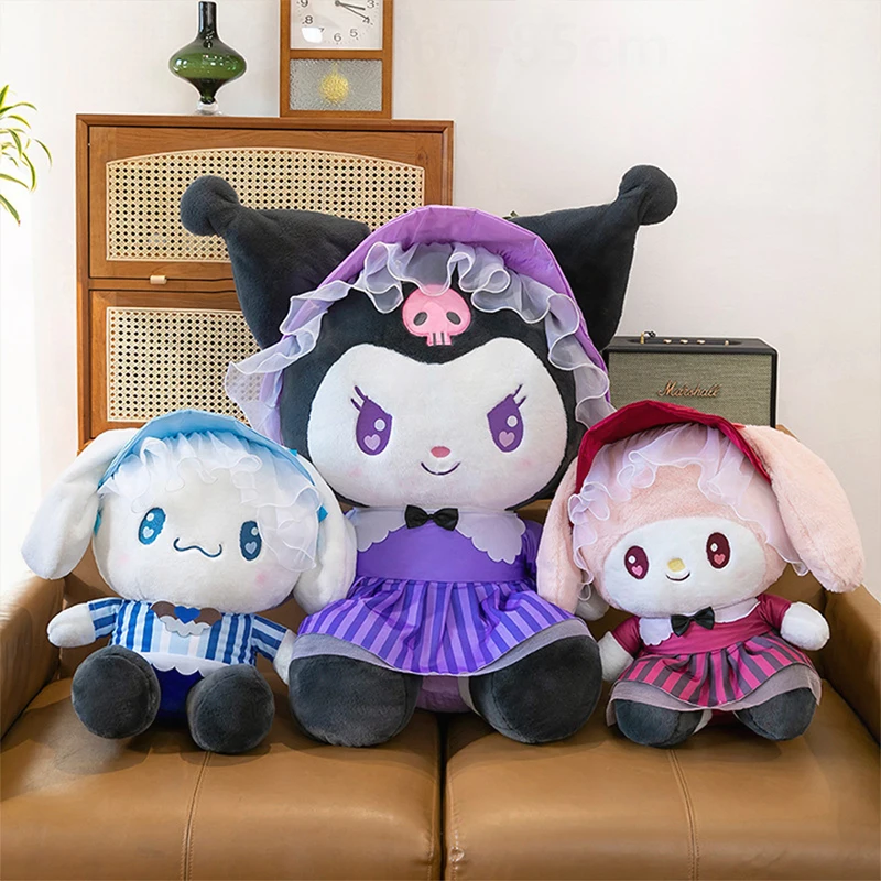Peluche Kawaii Anime Dog Melody My Melody Kuromi Doll Peluche Bambini Compleanno Regalo di Natale per bambini Giocattoli di peluche all'ingrosso