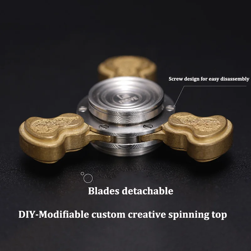 دولاب الموازنة/القرع/الصفصاف شفرة النحاس تململ سبينر لعبة الإصبع الشريحة الكبار تخفيف الاسترخاء والإجهاد تخفيف لعبة أدهد أداة