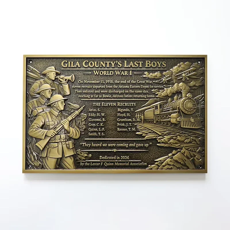 Custom Rectangle Etched Metal Plaques Durable Engraved Metal Tag Plate for Indoor Outdoor Custom Markers