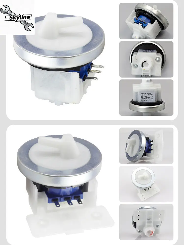 Roller drum washing machine water inlet valve water level pressure sensor original factory parts complete set