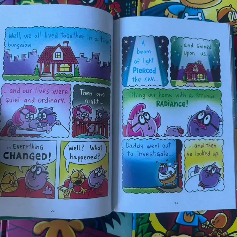 4 Buku Sampul Keras (Dog Man): Novel Grafis Berwarna Penuh yang Mengagumkan oleh Penulis Internasional Dav Pilkey