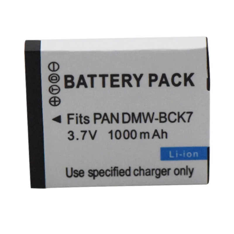 DMW-BCK7E camera battery for Panasonic DMC-S1 DMC-S1GK S3GK FH2 FH5 FX78 FP5 FP7 FH8 B CK7GK lithium battery full decoding