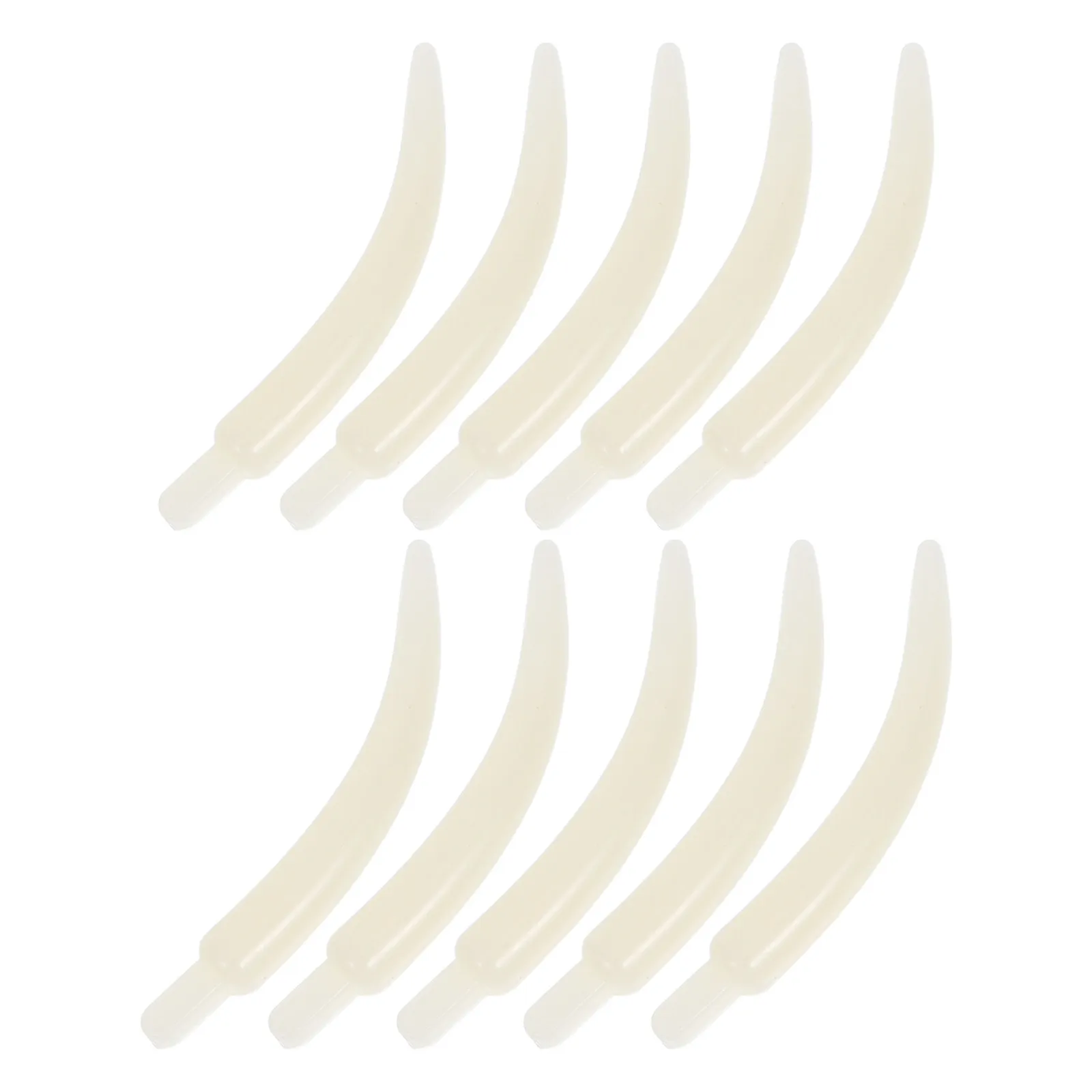 100Pcs Faux Ivory Elephant Tooth Charms Tibetan Style White Plastic Horn Pendants for Jewelry Making Bracelets Necklace DIY