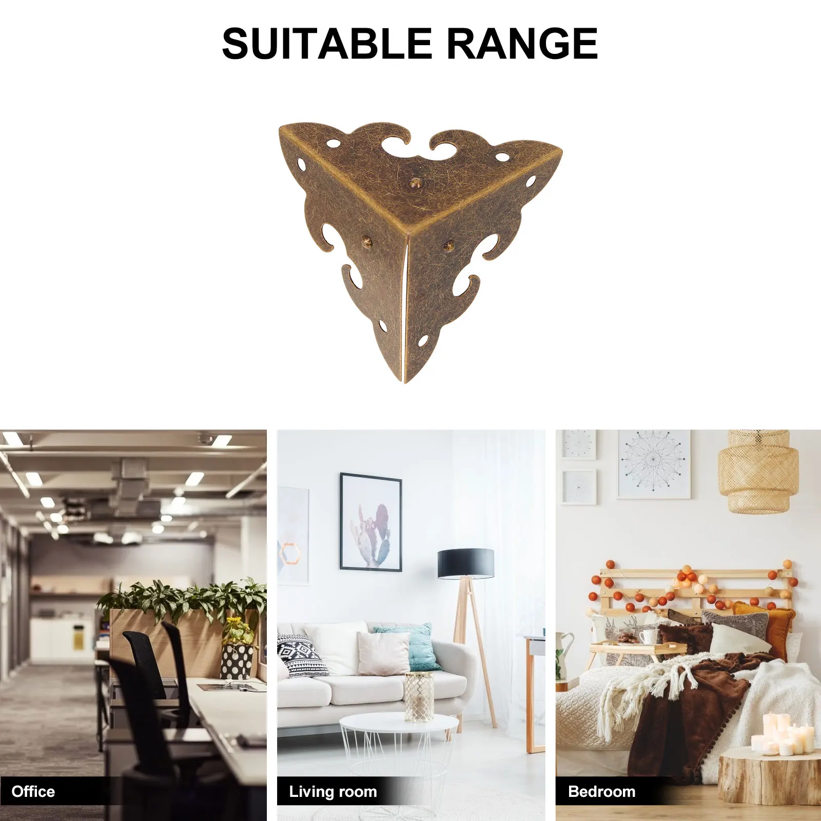 

8 Pcs Anti collision for Wooden Box Retro Furniture Protective Feet Accessories Gift Case Legs