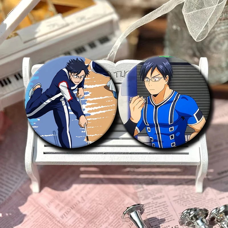 58 مللي متر شخصية كرتونية Tenya Ida لينة زر دبوس بطل أنيمي بروش شارة الإبداعية لحقيبة الظهر الملابس الديكور هدية #2