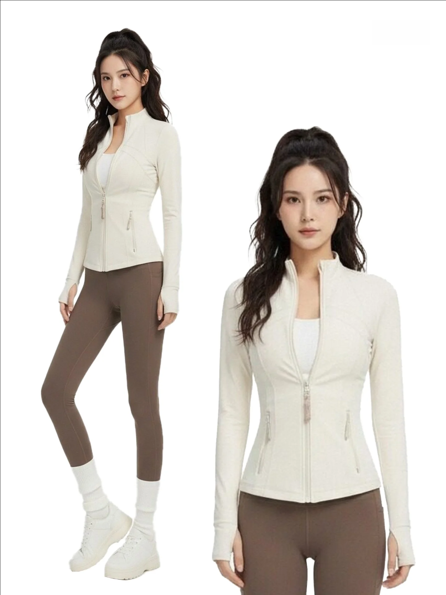 

Fitn Yoga Clothes Women's Slim Fit Long Sve ort Top Spring Outfit Tight Body a Sportswear Faionable Commute S...