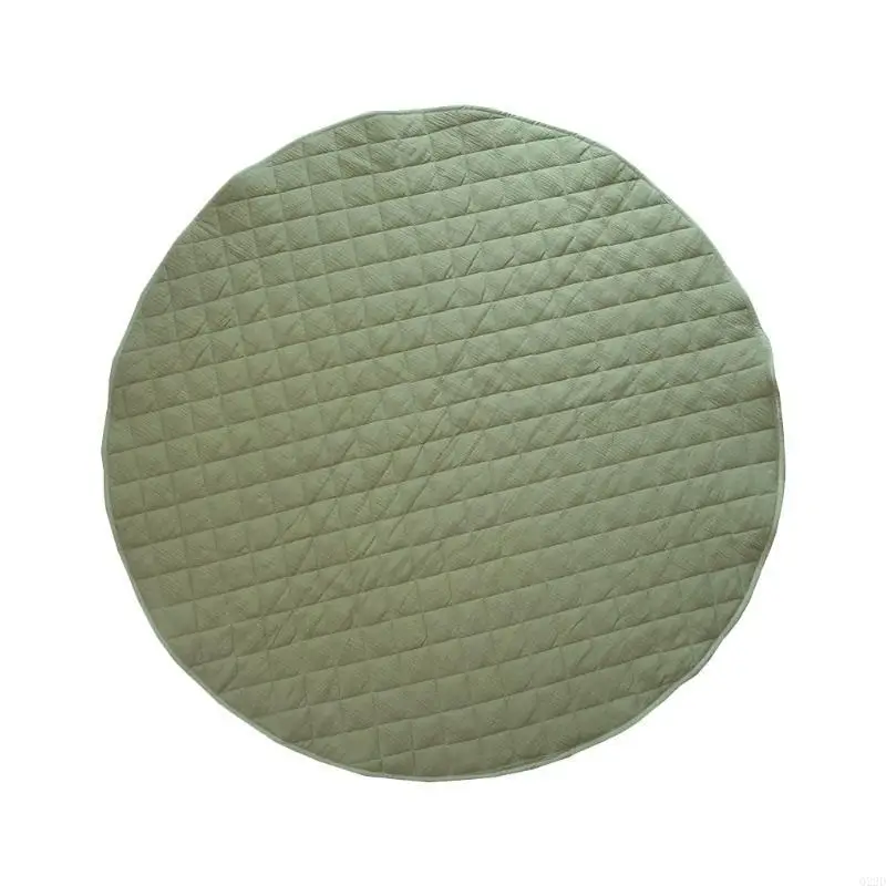 Q22D قابلة للغسل في الغسالة مقاس 45 بوصة وسادة أرضية كبيرة للأطفال للعب في صالة الألعاب الرياضية بطانية قابلة للغسل بلون سادة #5