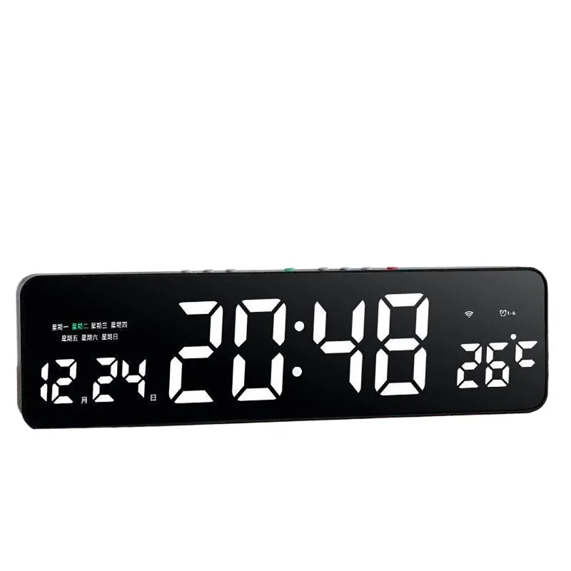 Automatic timing electronic digital clock, pendulum desktop wall-mounted desktop home living room wall clock