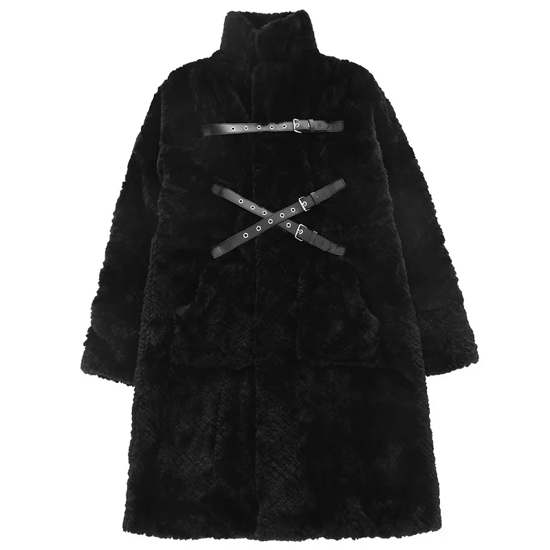 Women\'s Clothing Mid-Length Thick Loose Faux Fur Coat Winter New NO.4