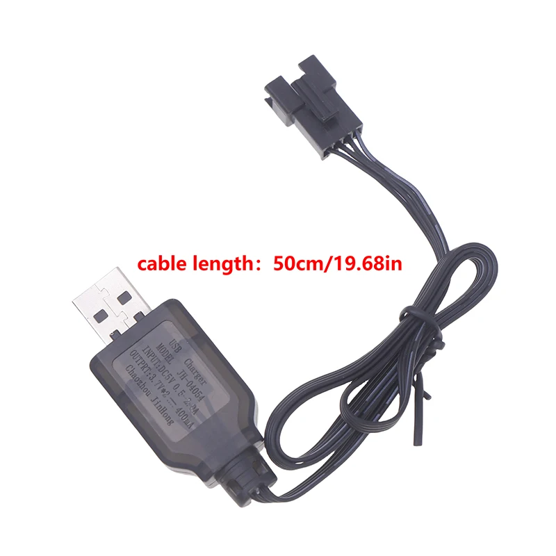 Li-ion Bateria Reversa Carregamento Adaptador, 7.4V 3.7V X2 SM4P, Carro elétrico do brinquedo, E561, Escavadeira Carregador, Cabo USB, Alta Qualidade