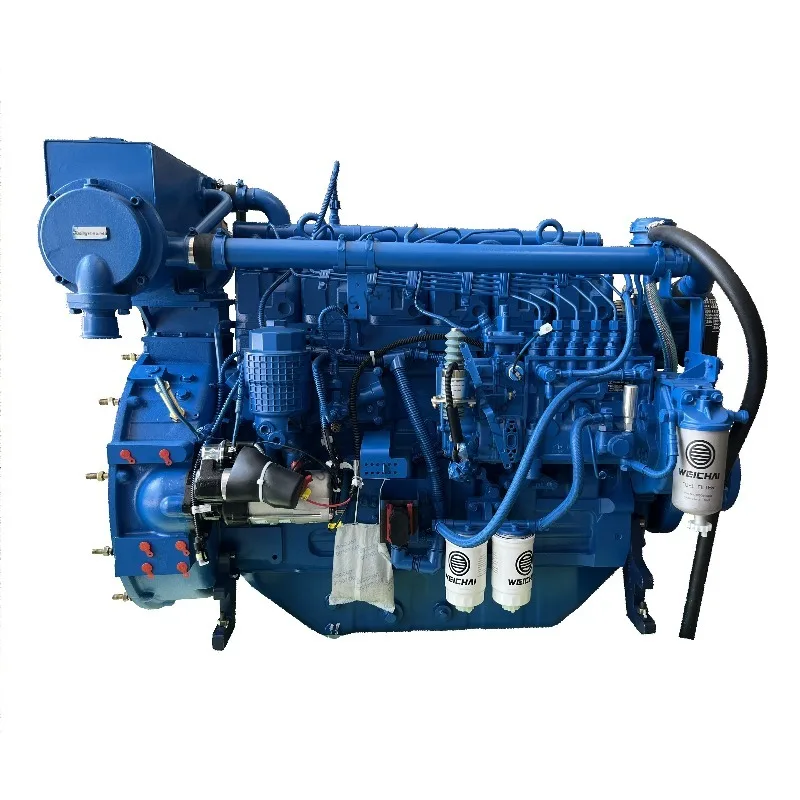 Marcas chinas Wei chai WP6C120-15 Motor Mar ino di esel Motor Wei chai 120hp con caja de cambios