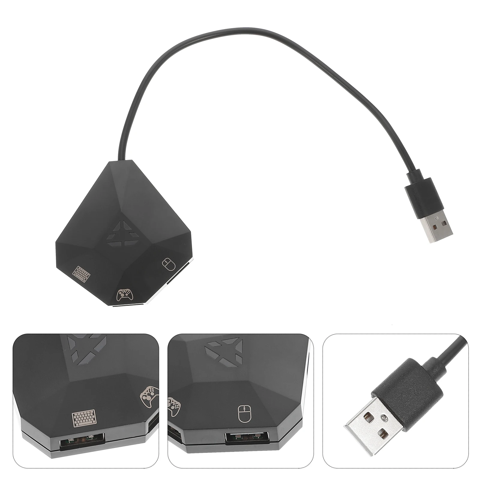 

Game Keyboard Mouse Converter Adapter Portable USB Gaming Gamepad Abs Console Accessories Supply Multi Platforms Custom Buttons
