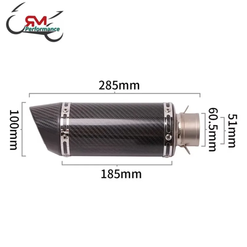 China Manufacturer Universal Titanium Alloy Slip-On Exhaust, Modified Muffler for YZF-R1 CBR650 CBR1000RR Moto - view 4