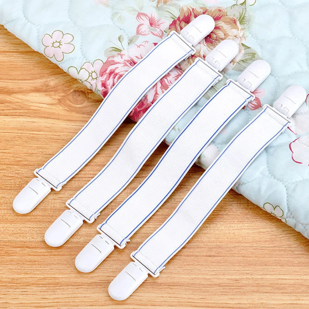 

12Pcs Bed Sheet Clips Heavy Duty Elastic Straps for Mattress Pads Comforters Ironing Board Covers Secure Hold