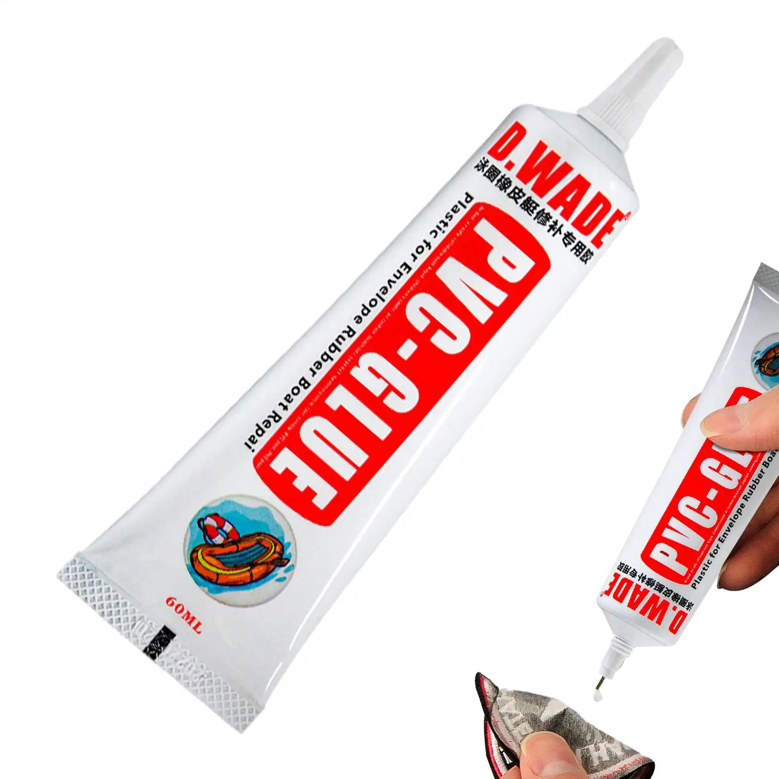 1pcs 60ML PVC Adhesive Inflatable Boat Repair Glue Repair Glue Tubes Inflatable Boat Paddle Board Kayak Tube Repair Glue